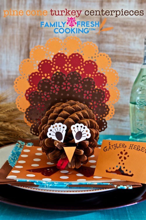Pine Cone Turkey Centerpieces Cute Diy Projects